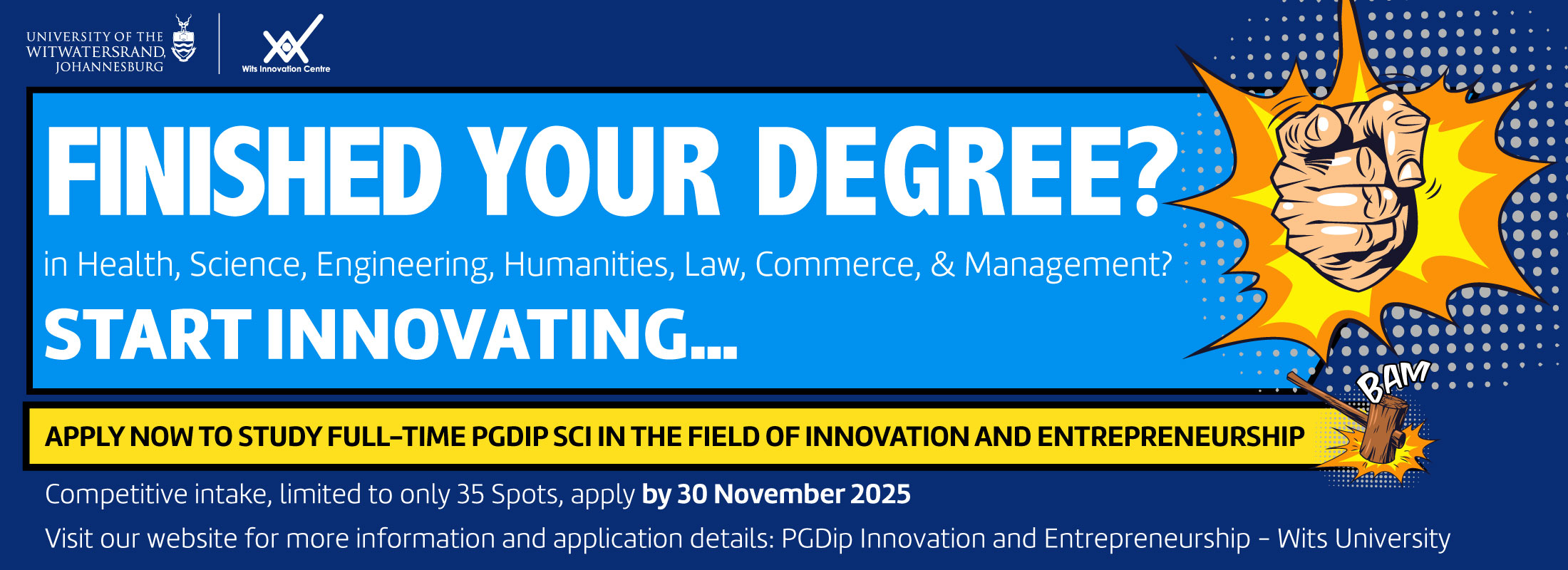 PGDip Sci in the Field of Entrepreneurship and Innovation